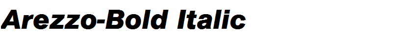 Arezzo-Bold Italic