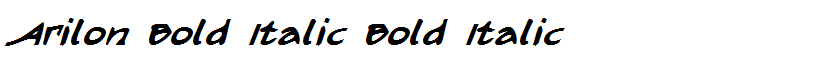 Arilon Bold Italic Bold Italic