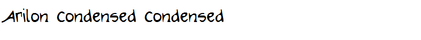 Arilon Condensed Condensed