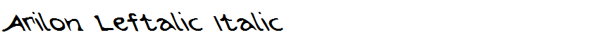 Arilon Leftalic Italic