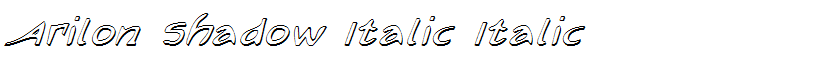 Arilon Shadow Italic Italic
