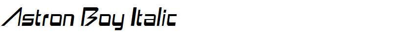 Astron Boy Italic