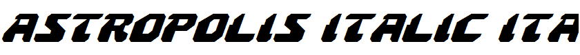 Astropolis Italic Italic