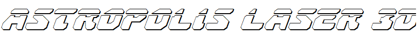 Astropolis Laser 3D Italic Italic
