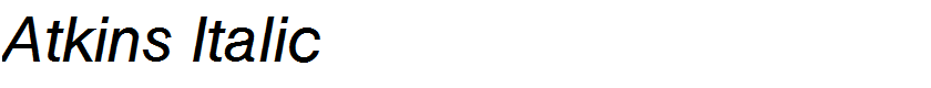 Atkins Italic
