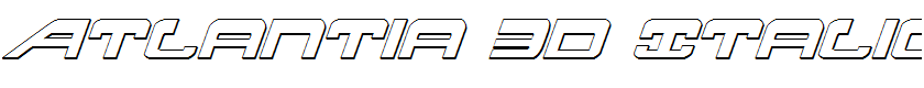 Atlantia 3D Italic Italic