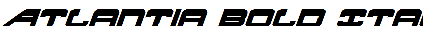 Atlantia Bold Italic Bold Italic