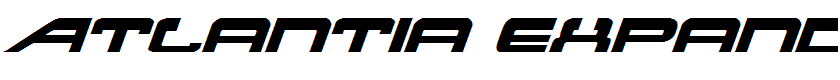 Atlantia Expanded Italic Expanded Italic
