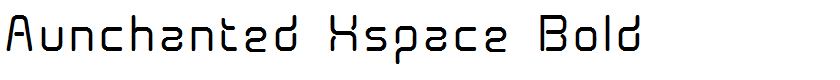 Aunchanted Xspace Bold