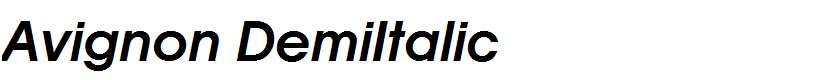 Avignon DemiItalic