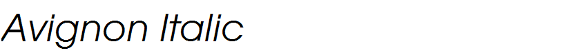 Avignon Italic