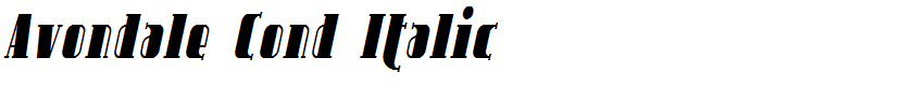 Avondale Cond Italic