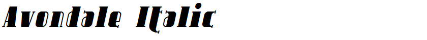 Avondale Italic