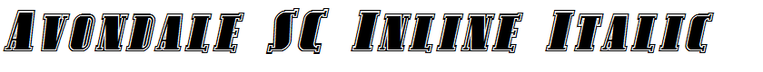 Avondale SC Inline Italic