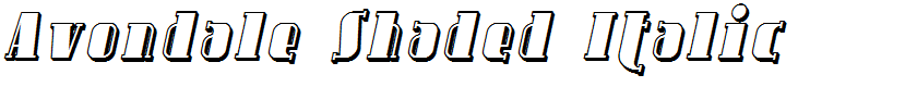 Avondale Shaded Italic