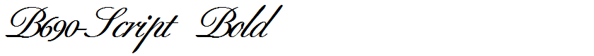 B690-Script Bold