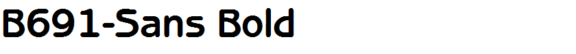 B691-Sans Bold