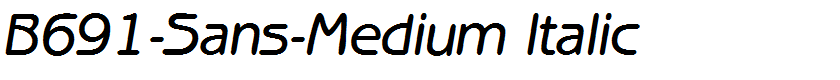 B691-Sans-Medium Italic