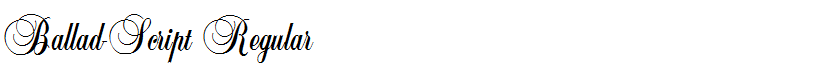 Ballad-Script Regular