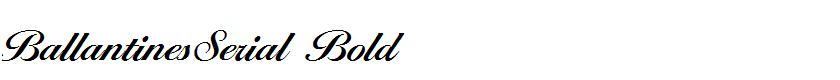 BallantinesSerial Bold