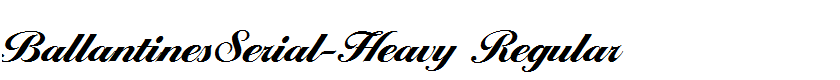 BallantinesSerial-Heavy Regular