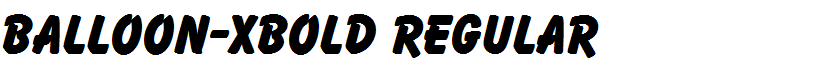 Balloon-Xbold Regular