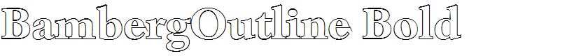 BambergOutline Bold