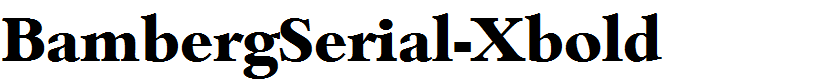 BambergSerial-Xbold