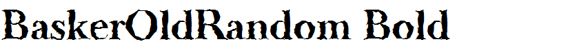 BaskerOldRandom Bold