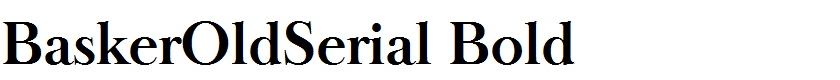 BaskerOldSerial Bold