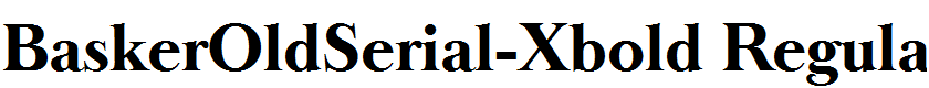 BaskerOldSerial-Xbold Regular