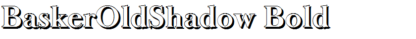BaskerOldShadow Bold