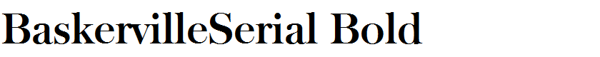 BaskervilleSerial Bold
