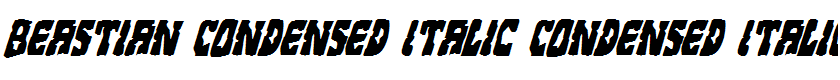 Beastian Condensed Italic Condensed Italic