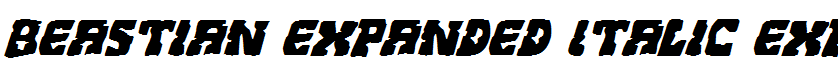 Beastian Expanded Italic Expanded Italic