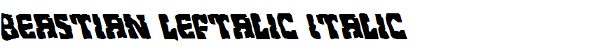 Beastian Leftalic Italic
