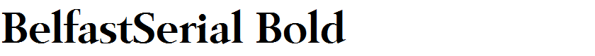 BelfastSerial Bold