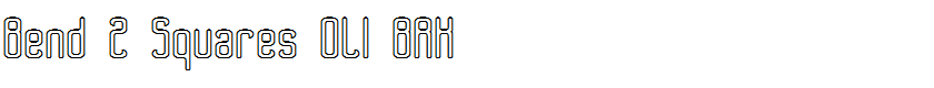 Bend 2 Squares OL1 BRK