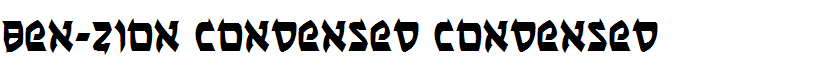 Ben-Zion Condensed Condensed