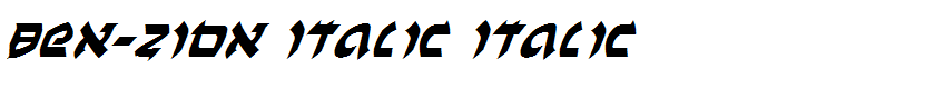 Ben-Zion Italic Italic