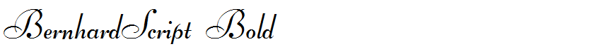 BernhardScript Bold