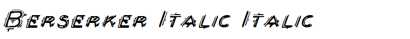 Berserker Italic Italic