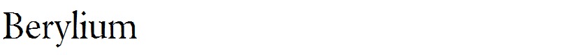 Berylium