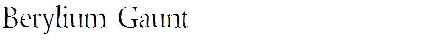 Berylium Gaunt