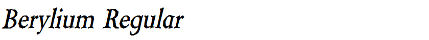 Berylium Regular