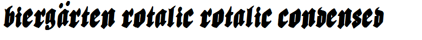 Biergärten Rotalic Rotalic Condensed