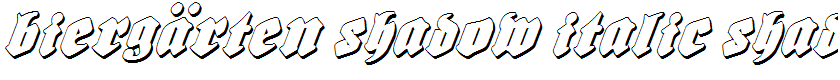 Biergärten Shadow Italic Shadow Italic
