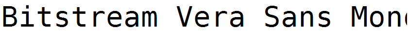 Bitstream Vera Sans Mono