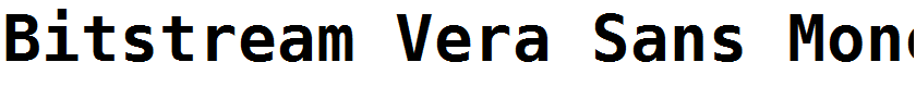 Bitstream Vera Sans Mono Bold
