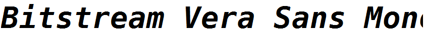 Bitstream Vera Sans Mono Bold Oblique